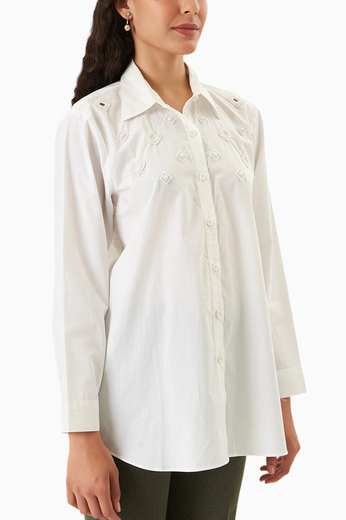 Lily White Pearlwork Shirt