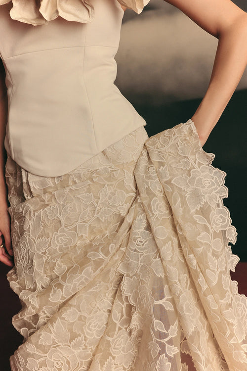 Ivory Bisque Corset Top