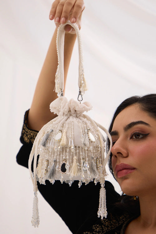 Helia Sienna Ivory Bag