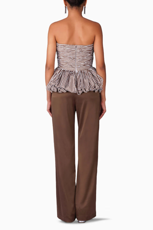 Brown Stripes Maris Top