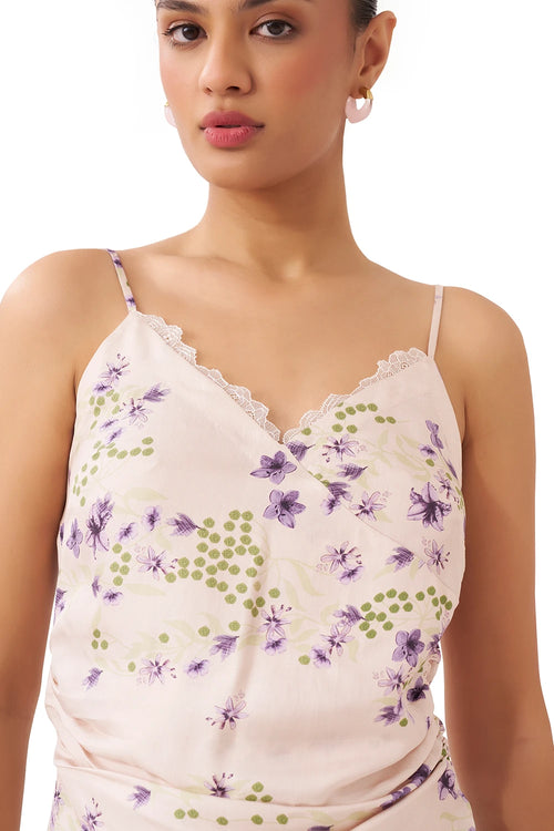 Serenity Printed Lavender Top