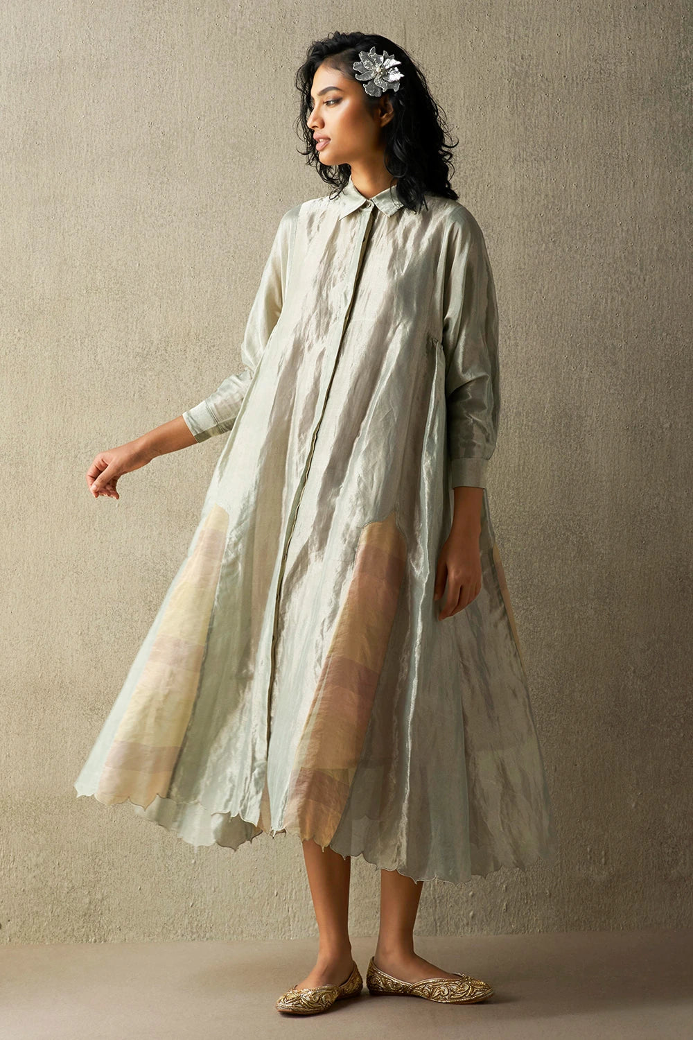 Karam Pachranga Tissue Dress