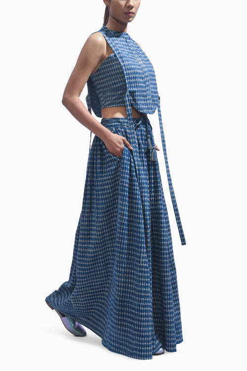 Indigo Blue Cross Chambray Co-ord Set