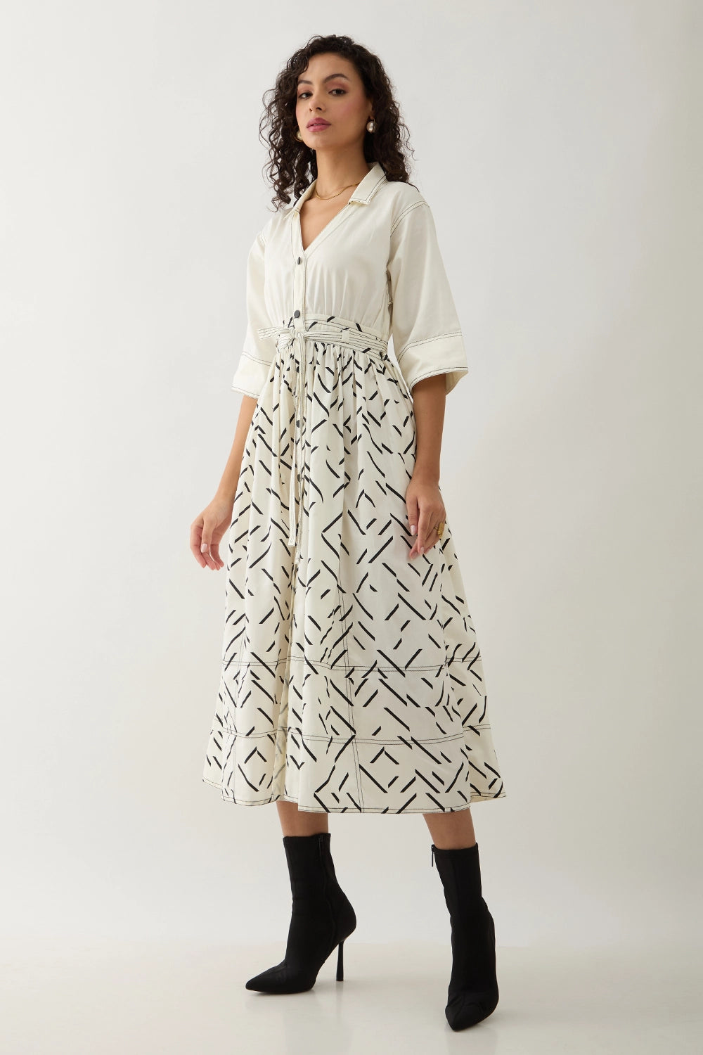 Delta Off White Dress