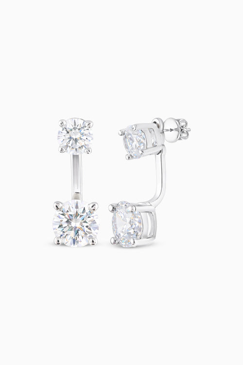 Round Detachable Solitaire Studs