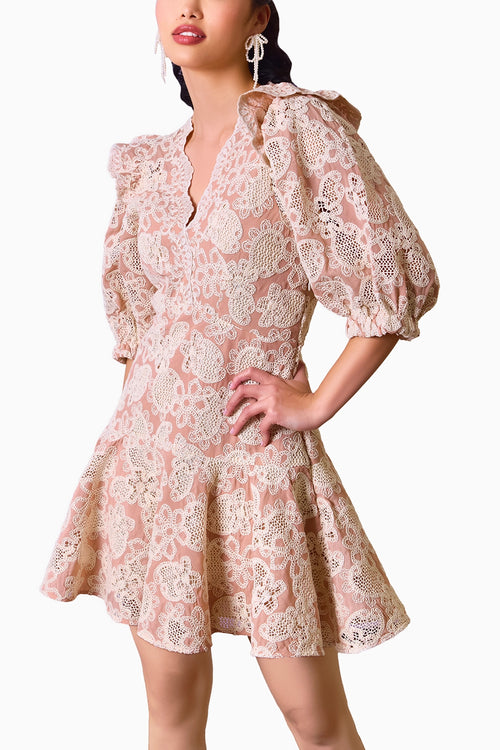 Vintage Lace Charm Dress