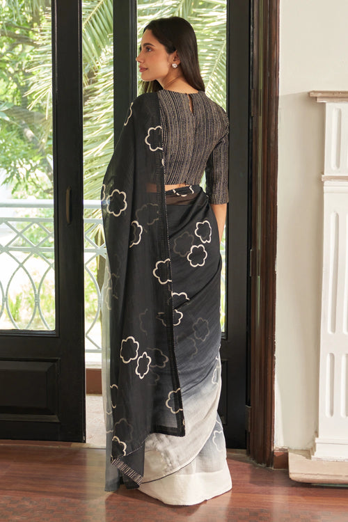 Noir Floral Saree