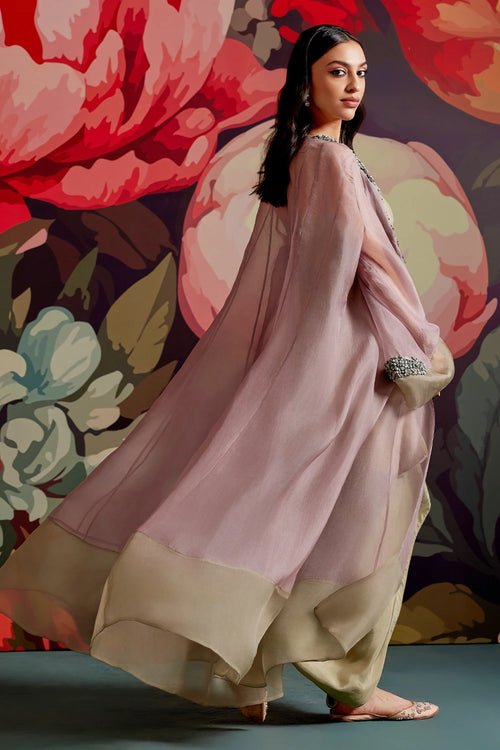 Pembe Jacket Skirt Set