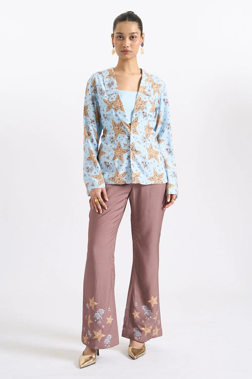 Celestial Twill Jacket And Trouser Set