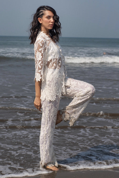 White Spring Lace Set