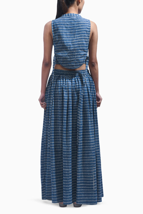 Indigo Blue Cross Chambray Co-ord Set
