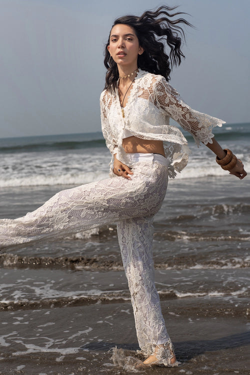 White Spring Lace Set