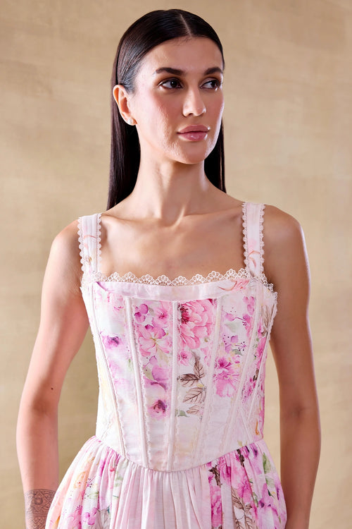 Rose Prism Corset Dress
