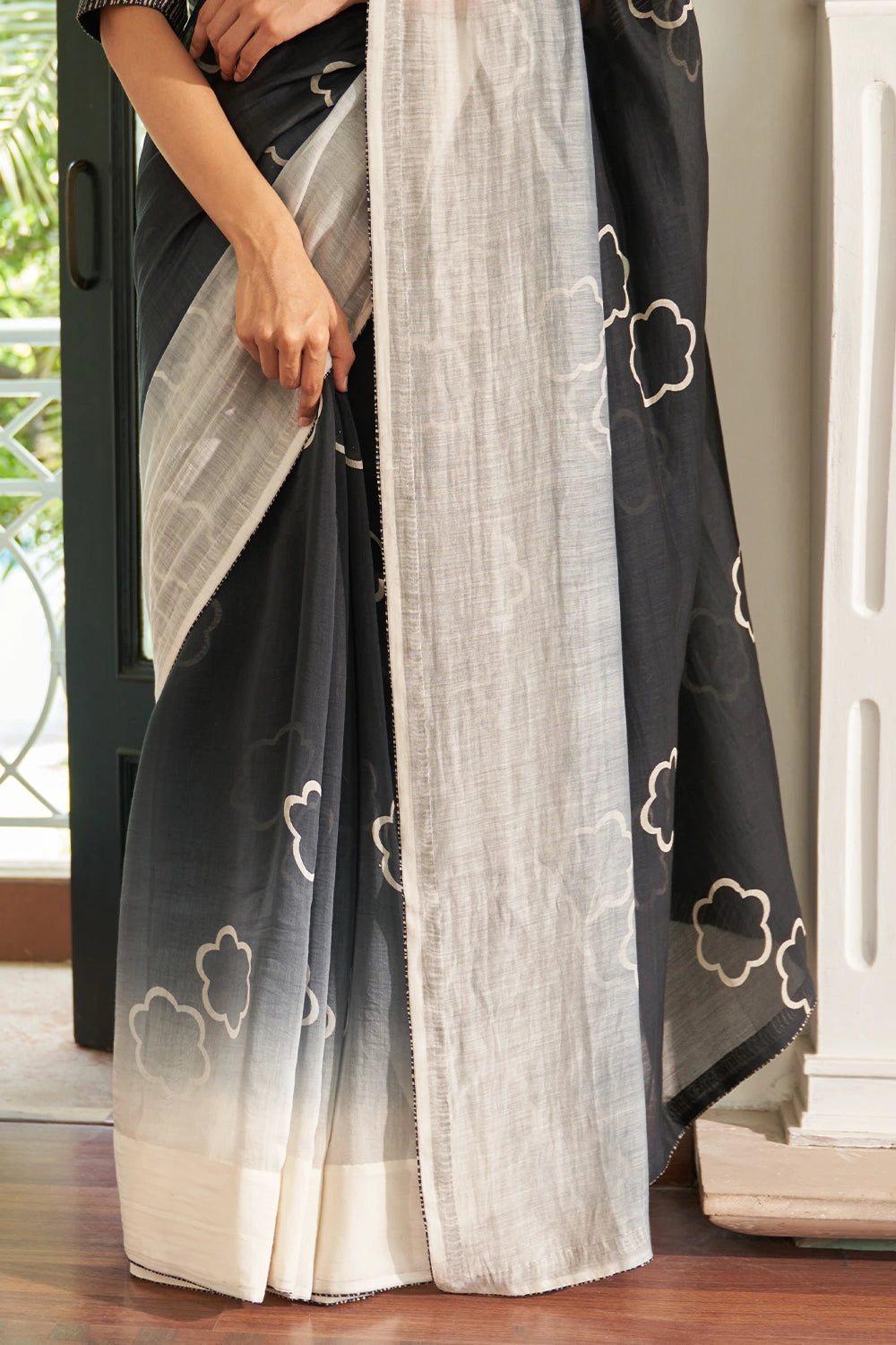 Noir Floral Saree