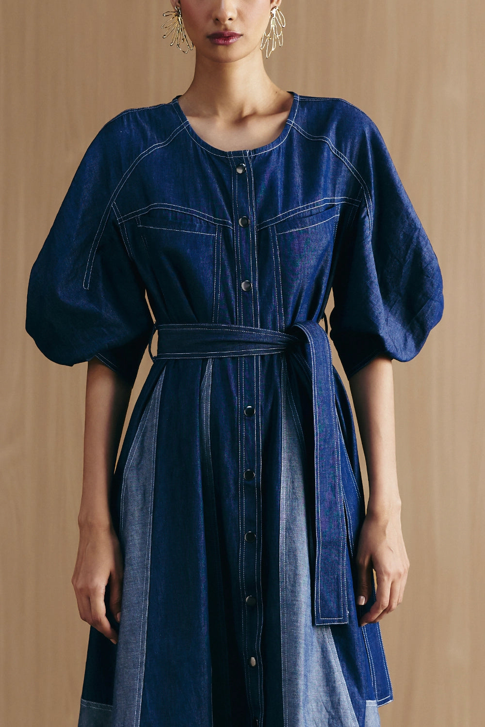 Blue Mix & Match Denim Dress