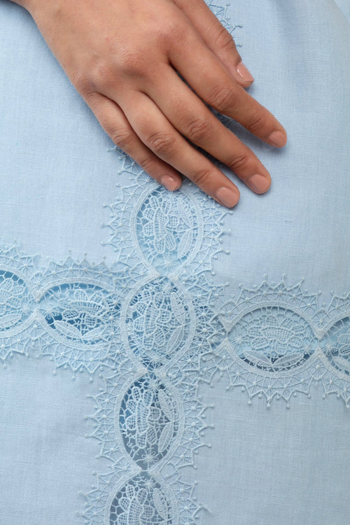 Isa Blue Tunic With Pants