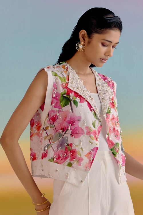 Bougainvillea Bahar Waistcoat