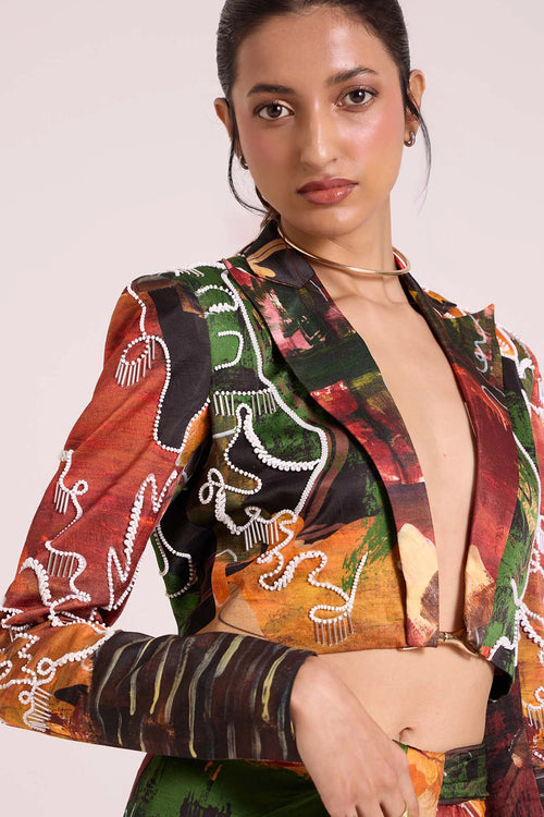 Demeter Cropped Suit Set