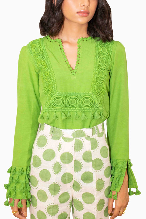 Malta Green Lace Co-ord Set
