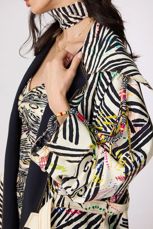Multi Helena Trench With Multi Millie Dress
