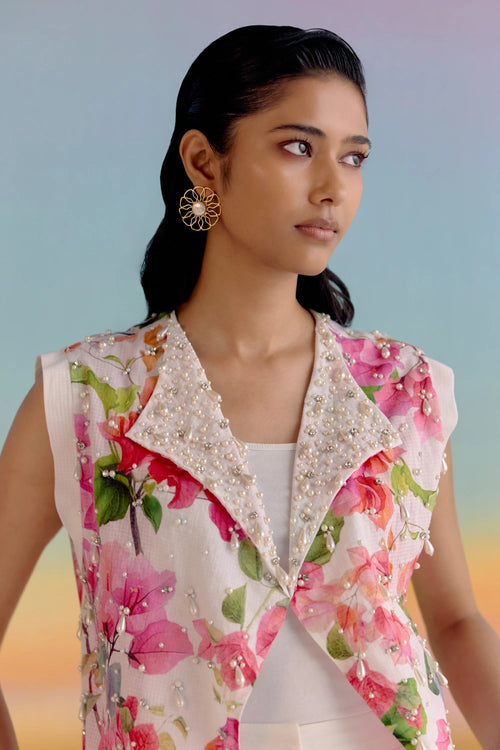 Bougainvillea Bahar Waistcoat