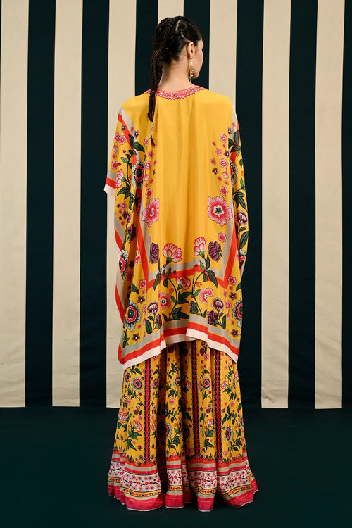Gulmohar Pansy Sharara Set