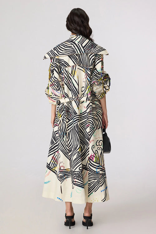Multi Helena Trench With Multi Millie Dress