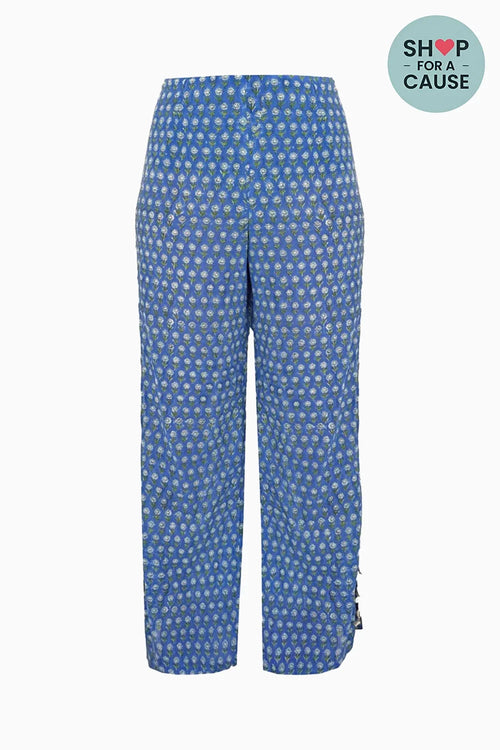 Blue Mogra Pants