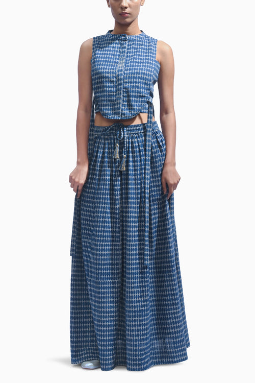 Indigo Blue Cross Chambray Co-ord Set
