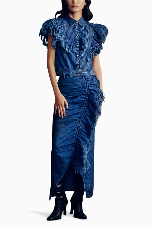Frayed Denim Co-ord Set