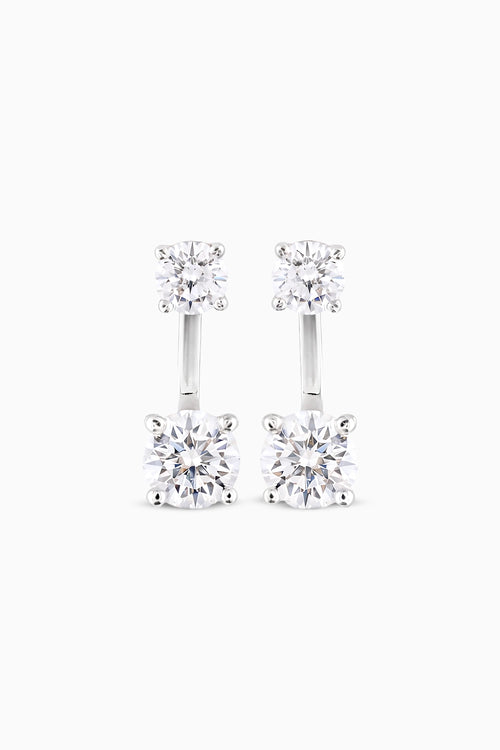 Round Detachable Solitaire Studs