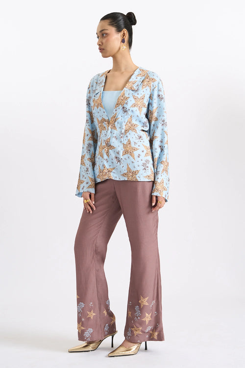 Celestial Twill Jacket And Trouser Set