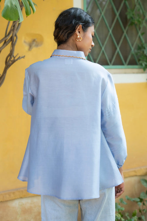Cloud Blue Flutter Shirt