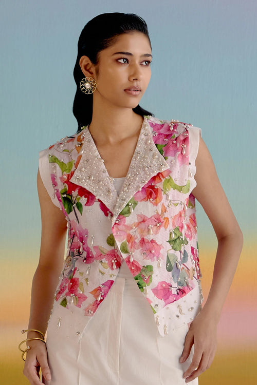 Bougainvillea Bahar Waistcoat