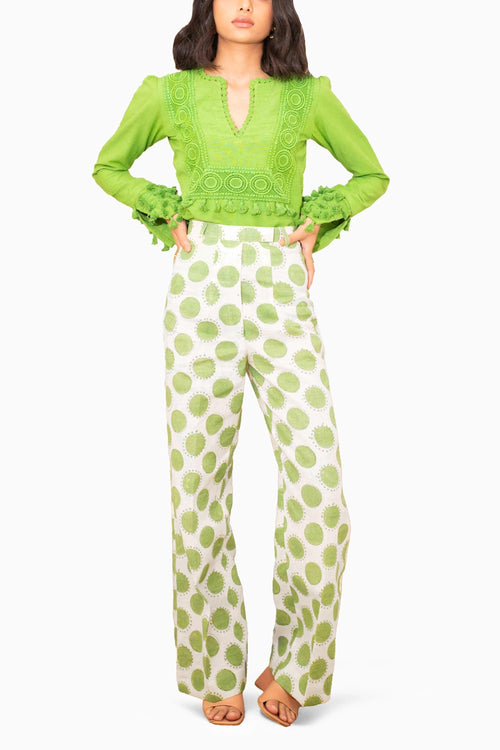 Malta Green Lace Co-ord Set