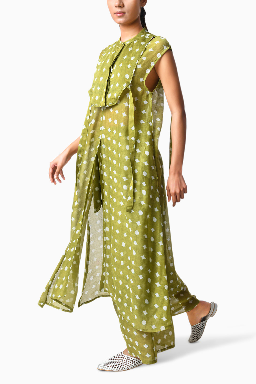 Slit Tunic Henna Set