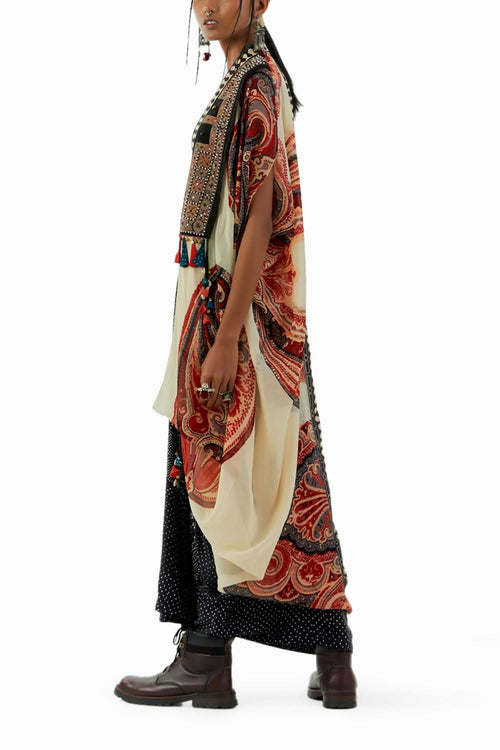 Surmai Ritu Kaftan Dupatta Jacket Set