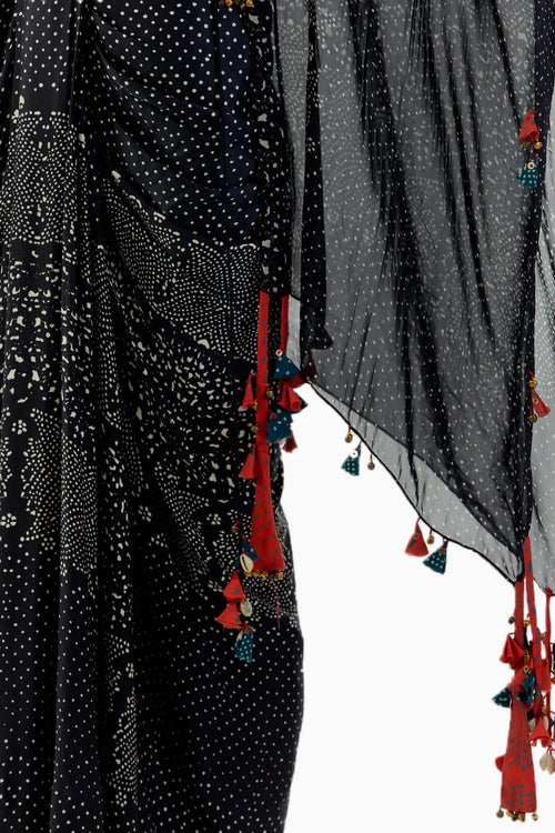 Surmai Veni Dupatta Jacket Set