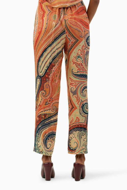Multicolor Ritu Kaftan Tunic and Trouser Set