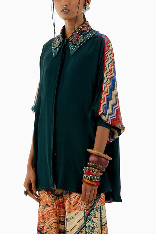 Deep Teal Mandala Shirt