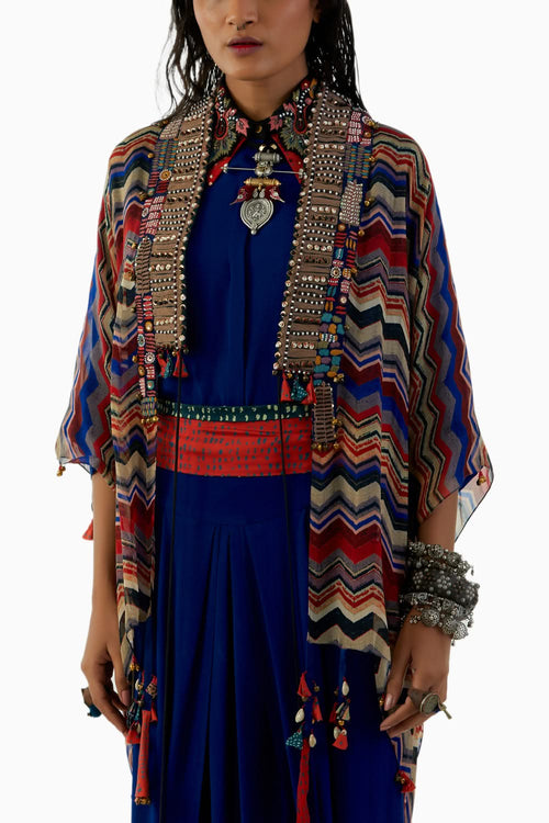 Multicolor Veni Dupatta Jacket