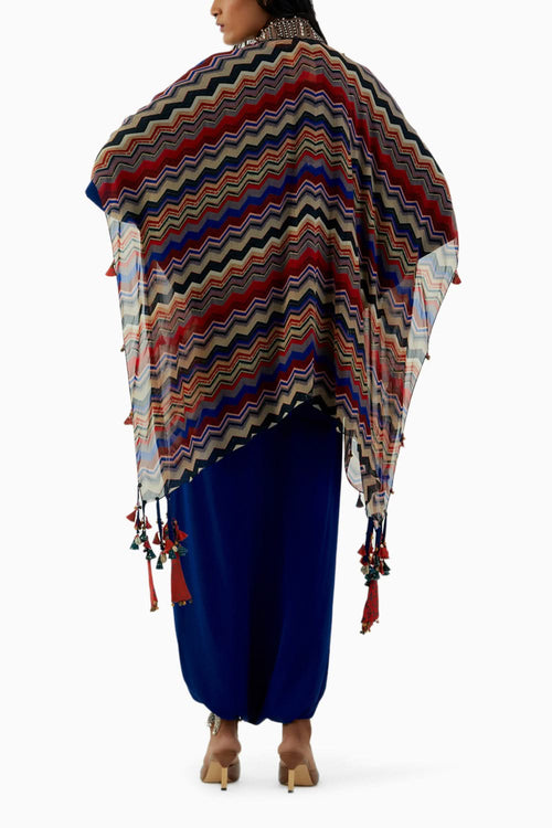 Multicolor Veni Dupatta Jacket