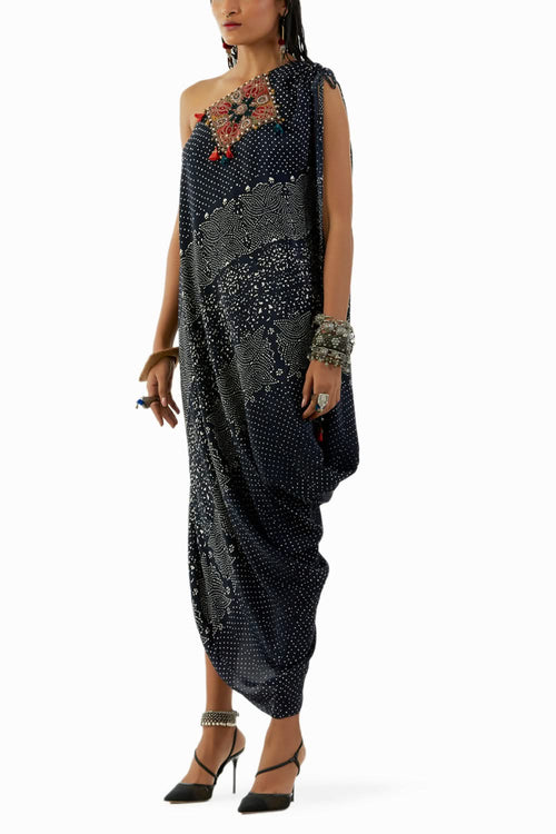 Surmai Rasa One Shoulder Dress