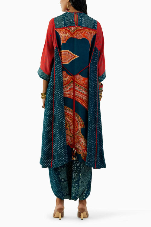 Deep Teal Indra Choga Set