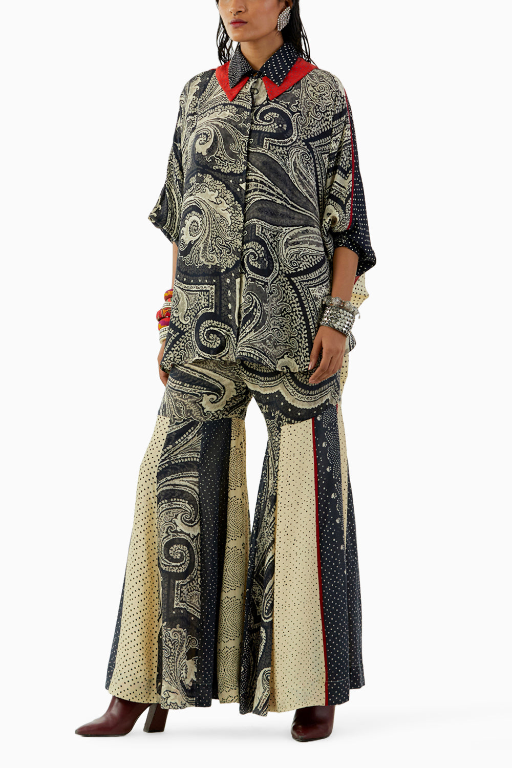 Surmai Mandala Shirt and Trouser Set