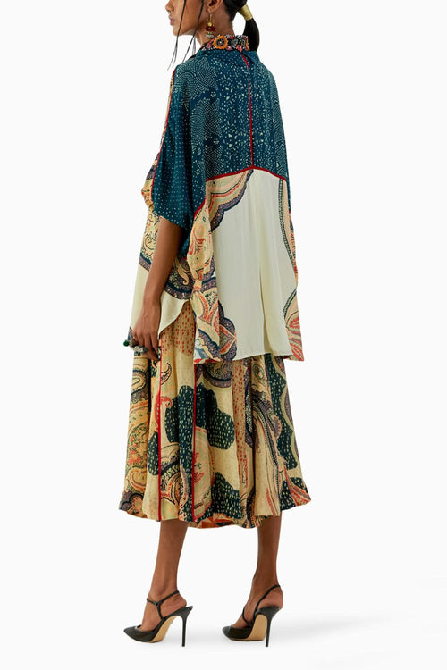 Mogra Mandala Shirt and Drape Trouser Set
