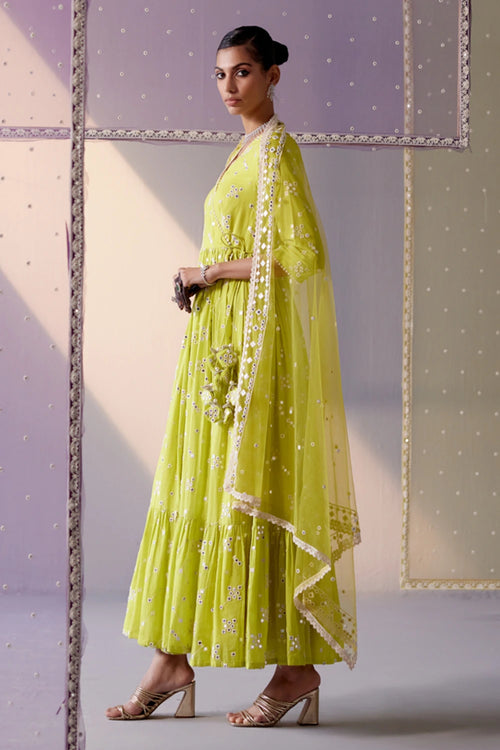 Neon Green Big Kite Angrakha