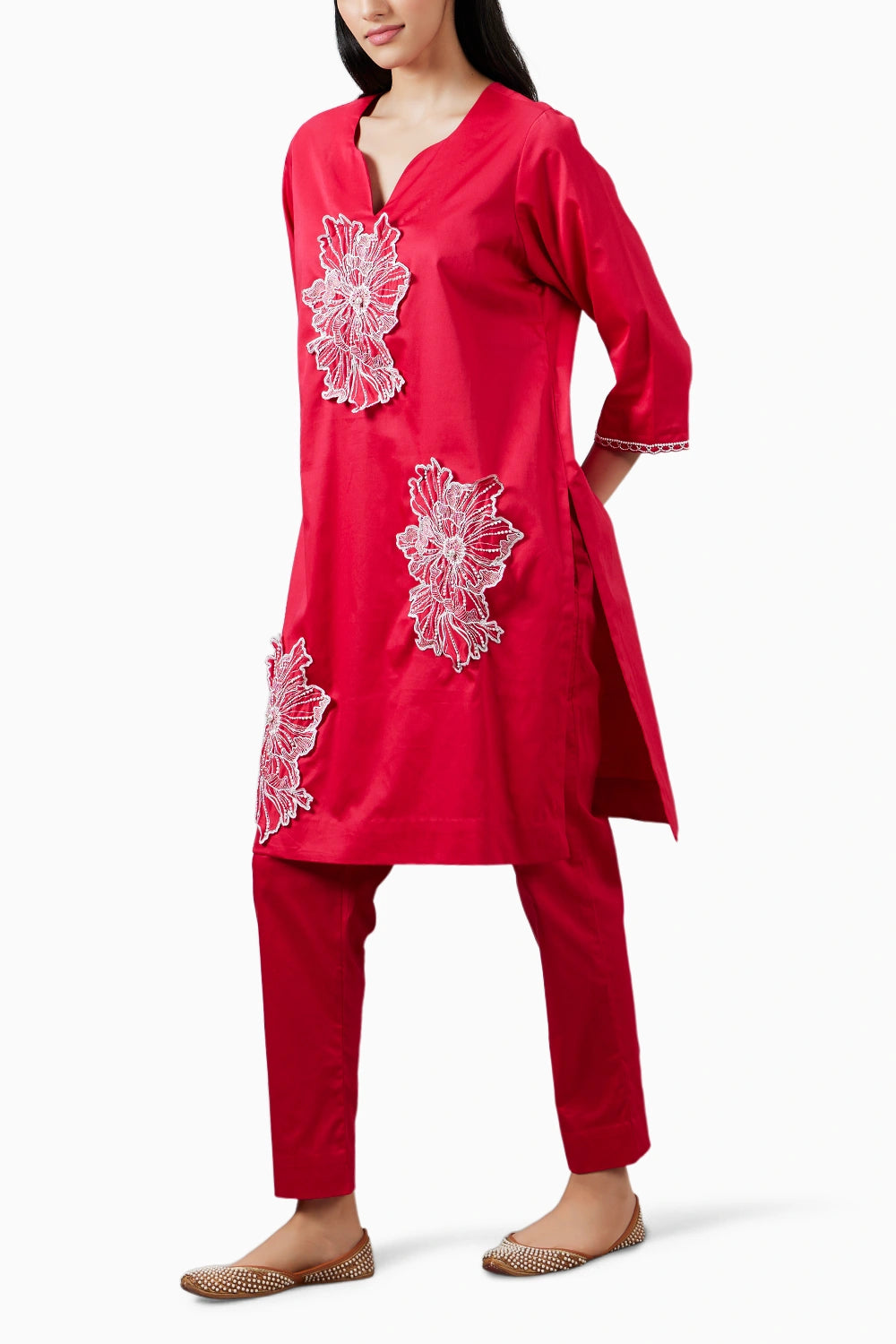 Blushing Bloom Kurta Set