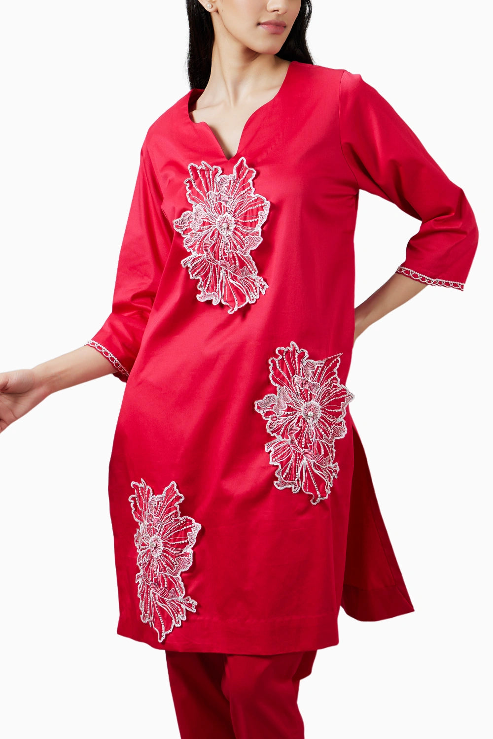 Blushing Bloom Kurta Set