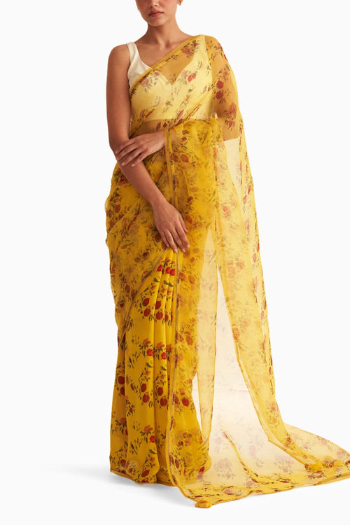 Mohini Yellow Saree